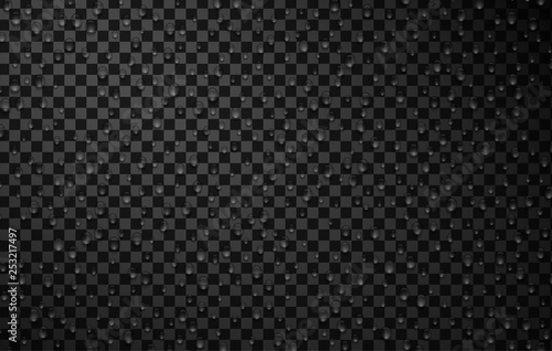 Wallpaper Mural Transparent background with realistic water drops. Torontodigital.ca