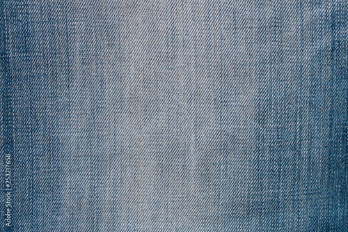 Blue jeans texture. Natural denim background. Close up.