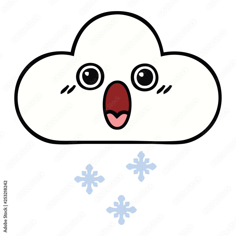 cute cartoon snow cloud cute cartoon snow cloud