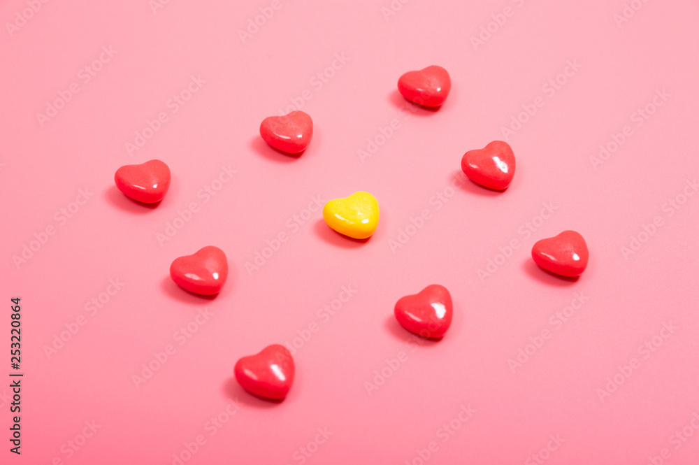candy on pink background candy on pink background