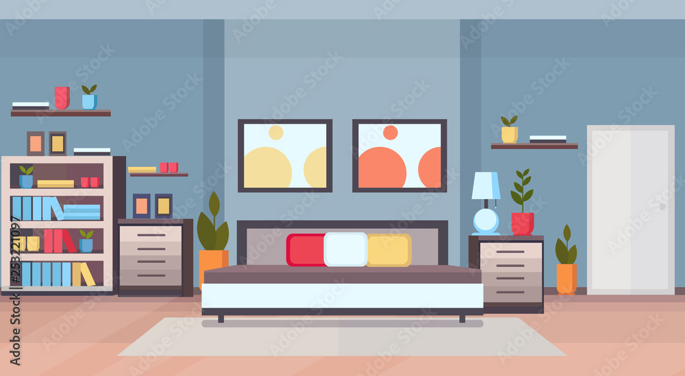 modern home bedroom interior design contemporary bed room empty no people apartment flat horizontal modern home bedroom interior design contemporary bed room empty no people apartment flat horizontal