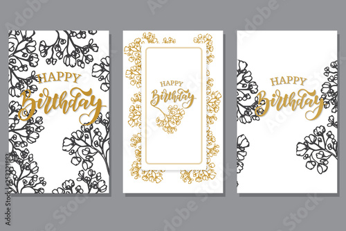 Vector illustration with elements of colors for invitation cards, banners, packaging design