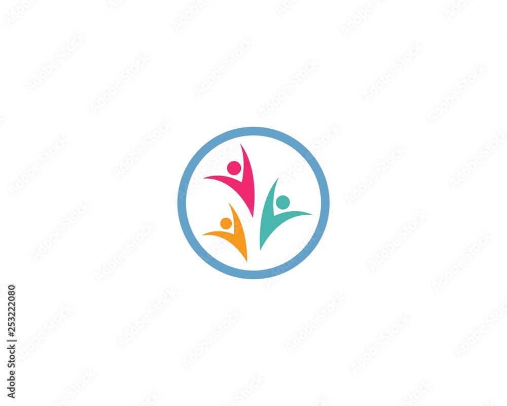 Community, network and social icon Community, network and social icon