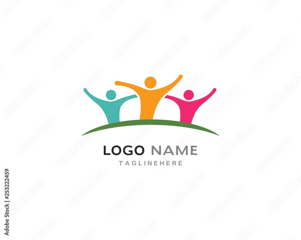 Community, network and social icon Community, network and social icon