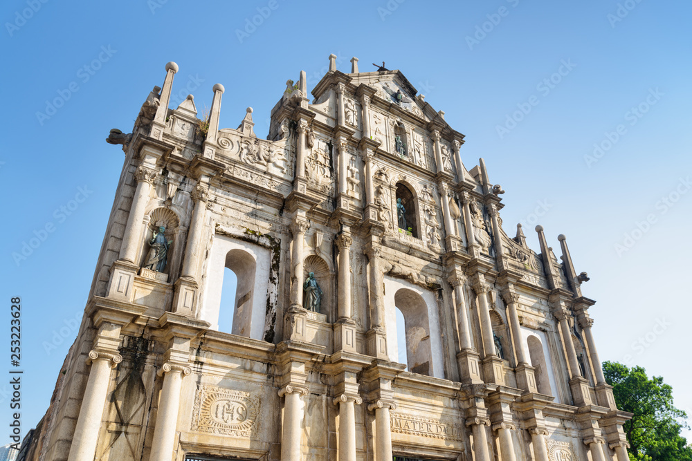 Amazing view of the Ruins of St. Paul's in Macau