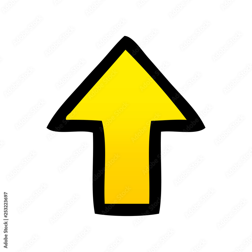 gradient shaded cartoon directional arrow gradient shaded cartoon directional arrow