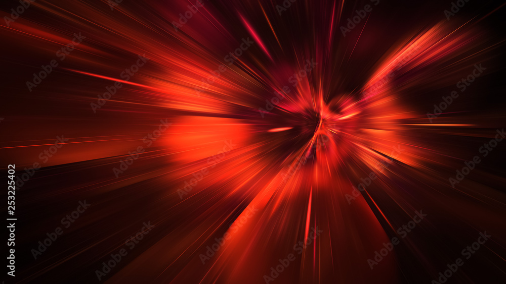 Abstract holiday background with blurred orange rays and sparkles. Fantastic light effect. Digital fractal art. 3d rendering. Abstract holiday background with blurred orange rays and sparkles. Fantastic light effect. Digital fractal art. 3d rendering.