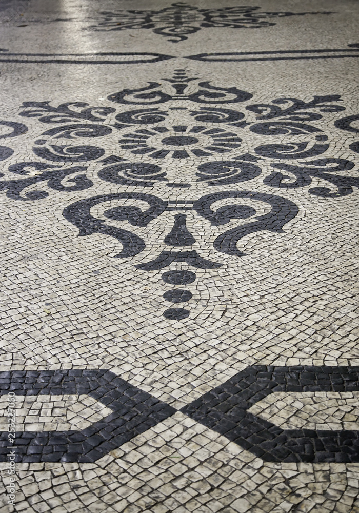 Typical stone floor of Lisbon