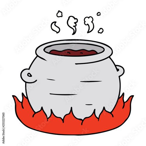cartoon doodle of a pot of stew