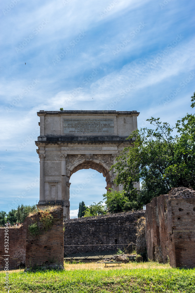 Italy, Rome, Roman Forum, Arch of Titus,