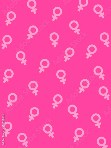 Pink Female Symbols