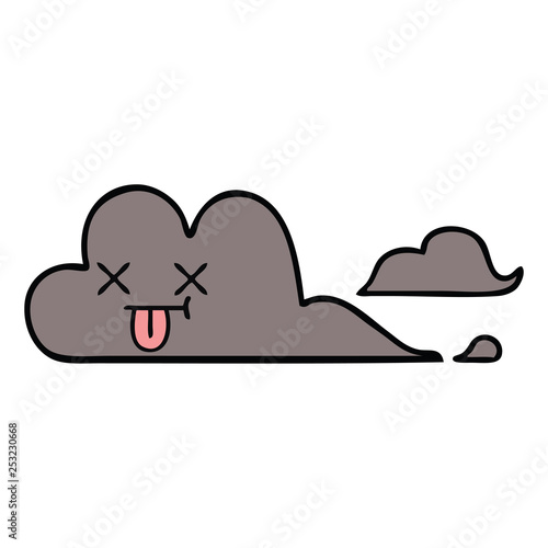 cute cartoon storm cloud