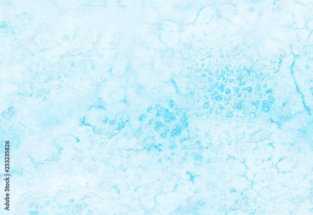 Modern creative grunge light sky blue shades watercolor background. Aquarelle paint paper canvas for design, card template. Ocean and sea foam texture turquoise gradient color handmade illustration Modern creative grunge light sky blue shades watercolor background. Aquarelle paint paper canvas for design, card template. Ocean and sea foam texture turquoise gradient color handmade illustration