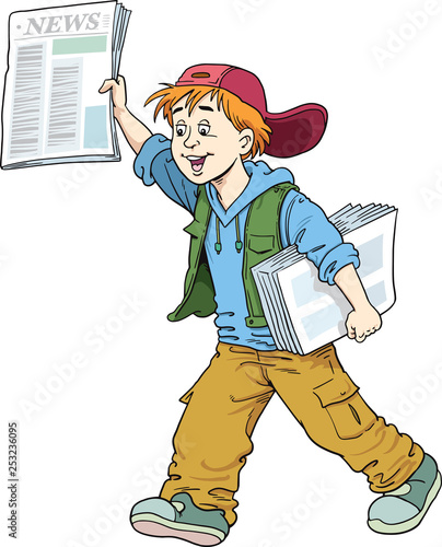 Photos seller of newspapers