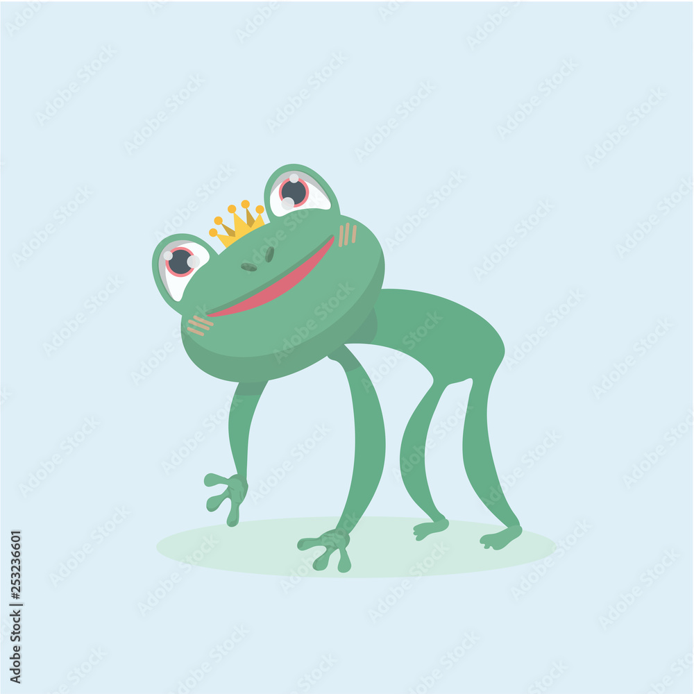 Little frog. Vector illustration of a cute little frog.. Little frog. Vector illustration of a cute little frog..