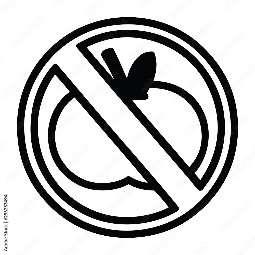 no healthy food icon