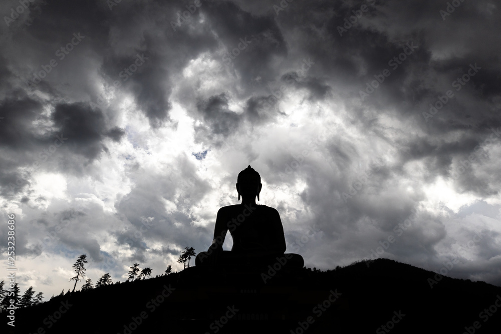 The 169 feet tall bronze buddha statue in Thimphu Bhutan The 169 feet tall bronze buddha statue in Thimphu Bhutan