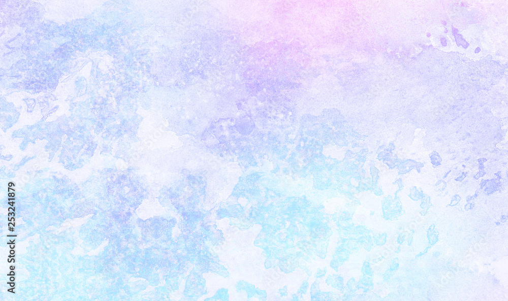 Frost textured pastel light blue, purple and pink shades watercolor background. Grunge aquarelle paint paper canvas for design, vintage card, template. Multicolor gradient handmade illustration Frost textured pastel light blue, purple and pink shades watercolor background. Grunge aquarelle paint paper canvas for design, vintage card, template. Multicolor gradient handmade illustration