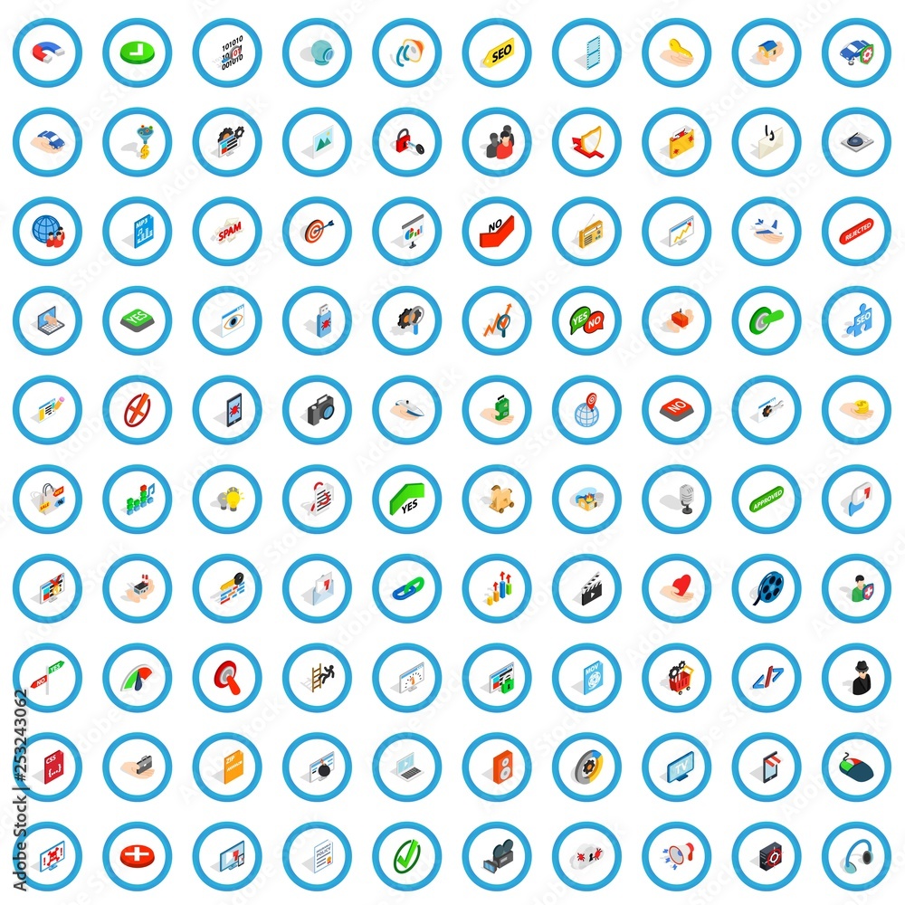 100 cyber security icons set in isometric 3d style for any design vector illustration 100 cyber security icons set in isometric 3d style for any design vector illustration