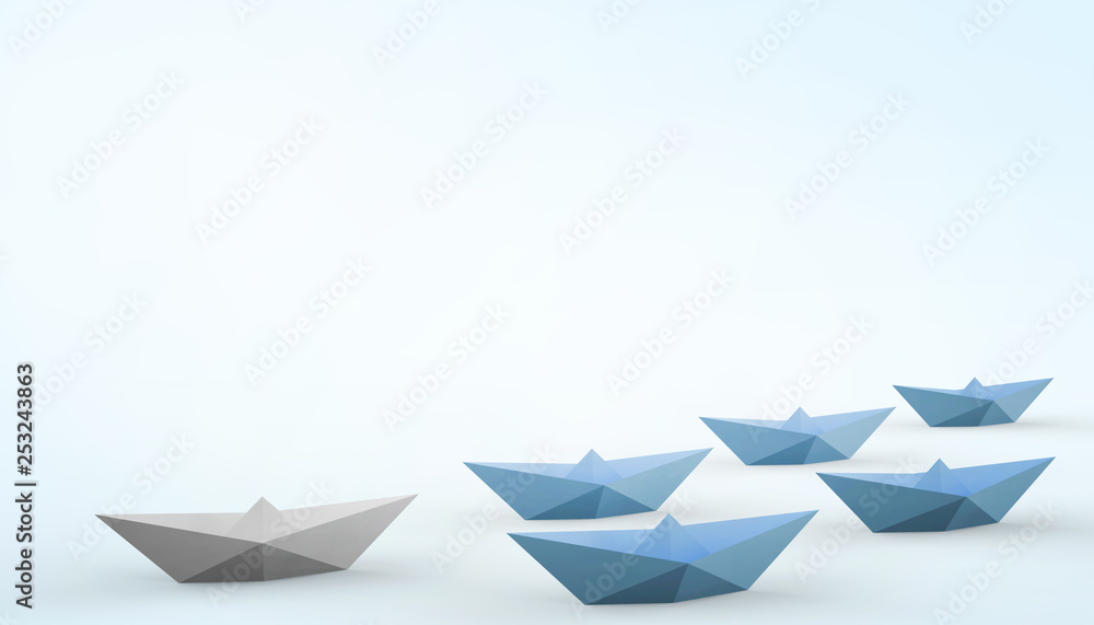 Folding boats and business leaders ideas on Graphic Background Minimal Art - paper cut style - Minimal Art - paper cut style Folding boats and business leaders ideas on Graphic Background Minimal Art - paper cut style - Minimal Art - paper cut style