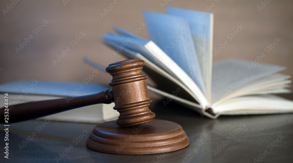 Judge's gavel gavel and law book Judge's gavel gavel and law book