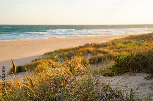 Beautiful view beach of lakes entrance with sunset in Victoria  Australia