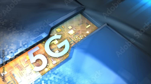 5G technology animation photo