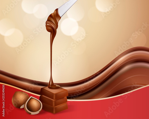 Chocolate dripping paste