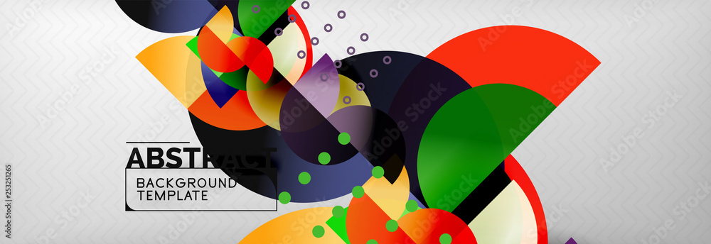 Circle composition abstract background Circle composition abstract background