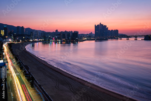 Gwangalli Beach in Busan, South Korea
