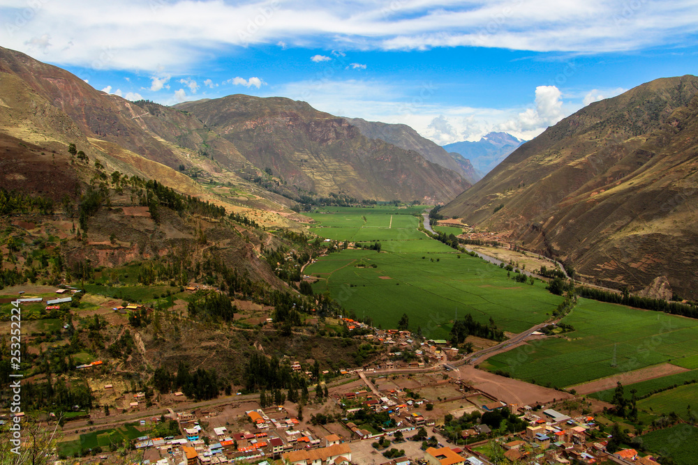 peruvian country landscape 