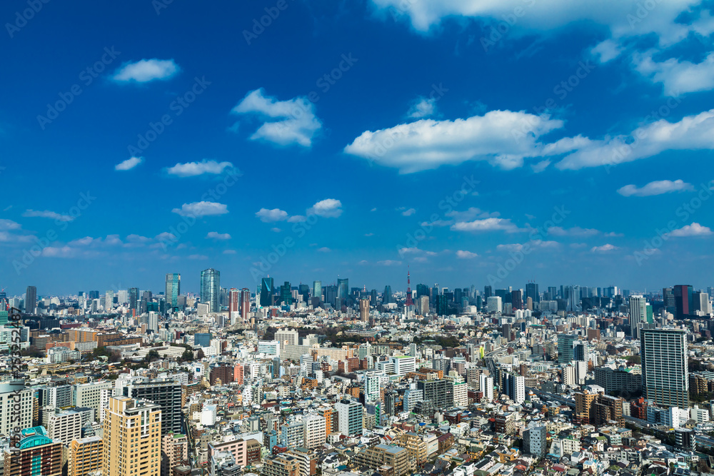 (東京都-都市風景)展望ラウンジから望む芝方面の風景４