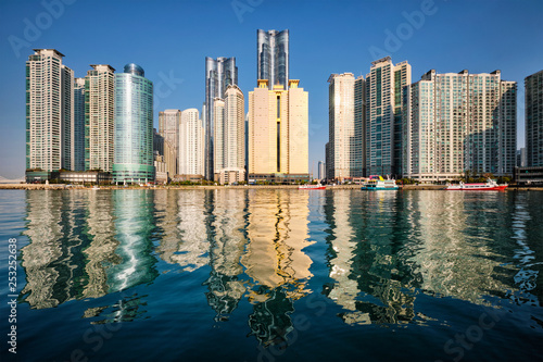 Marine city skyscrapers in Busan, South Korea