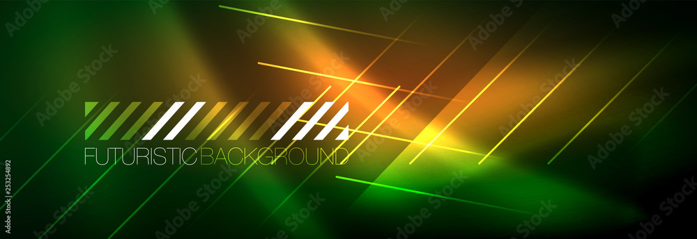Abstract neon glowing light background. Dark background with lights. Abstract background with neon lights, night view. Abstract neon glowing light background. Dark background with lights. Abstract background with neon lights, night view.
