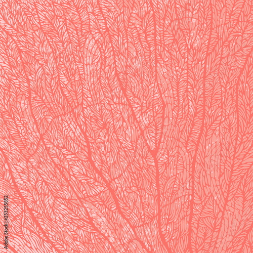 Wallpaper Mural Abstract Background With Coral. Hand Drawn Texture. Vector Illustration. Torontodigital.ca
