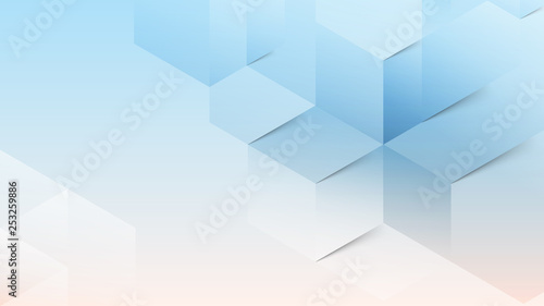 Abstract blue light and shade creative background. Vector illustration.