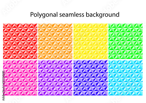 Polygonal seamless background