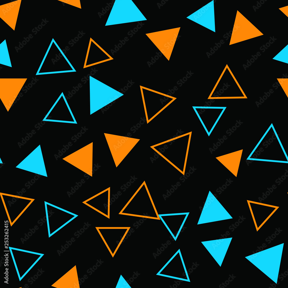 Abstract geometric pattern with triangles. Multicolor Figures. Texture for print and Banner. Flat style Abstract geometric pattern with triangles. Multicolor Figures. Texture for print and Banner. Flat style