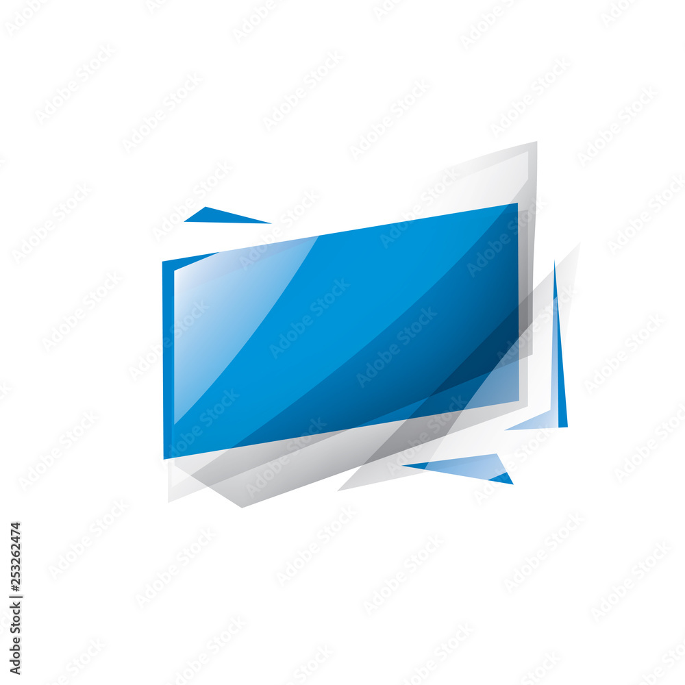 blue sticker on white background. Vector illustration blue sticker on white background. Vector illustration