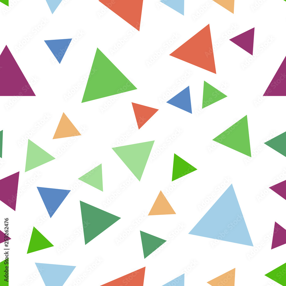 Abstract geometric pattern with triangles. Multicolor Figures. Texture for print and Banner. Flat style Abstract geometric pattern with triangles. Multicolor Figures. Texture for print and Banner. Flat style
