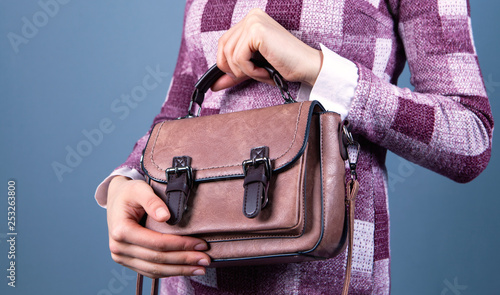 Schilderij op canvas girl bag fashion