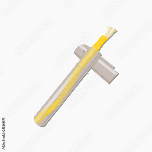 Editable Isolated on White Background Miswak Organic Toothbrush in the Holder Obliquely Vector Illustration for Healthy Lifestyle Concept With Islamic or Ayurvedic Culture