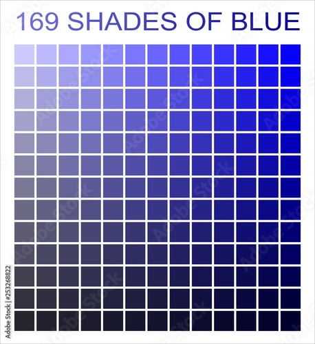 169 shades of blue