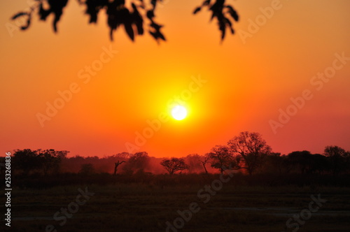 Sundown in Namibia