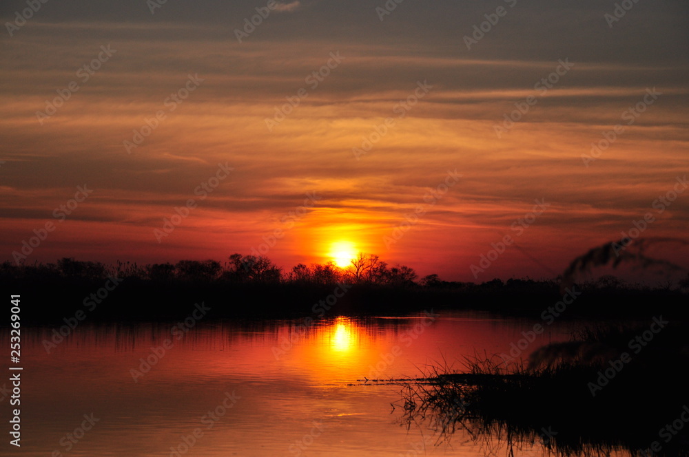 sundown in Botswana