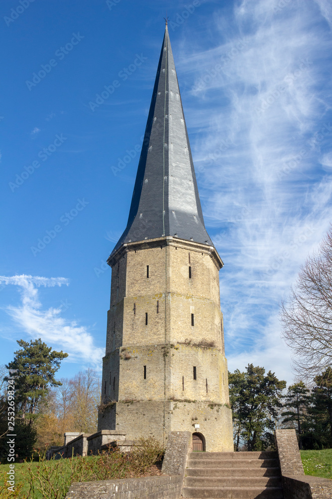 Tower of Saint Winoc Abbey, Bergues, Nord Pas de Calais, France