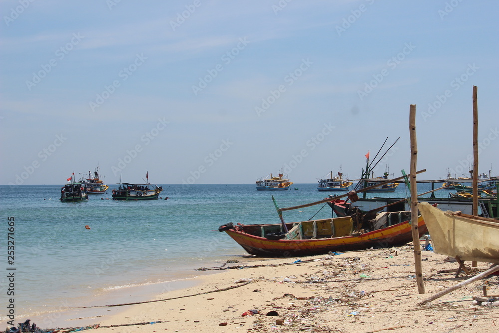 FISHING BOATS IN GILI KETAPANG PORT, PROBOLINGGO, EAST JAVA, INDONESIA