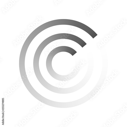 Set of radar icons. 
