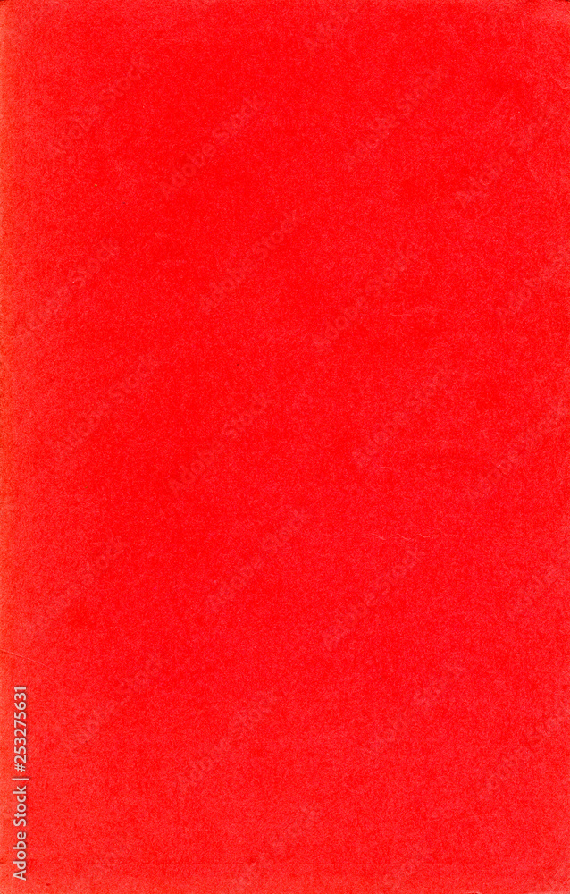 Fototapeta premium Old red paper texture. Rough faded surface. Blank retro page. Empty place for text. Perfect for background and vintage style design.