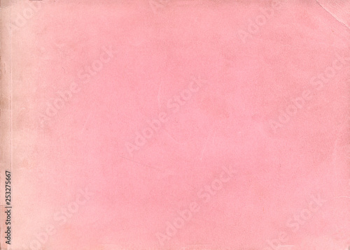 Old pink paper texture. Rough faded surface. Blank retro page. Empty place for text. Perfect for background and vintage style design.